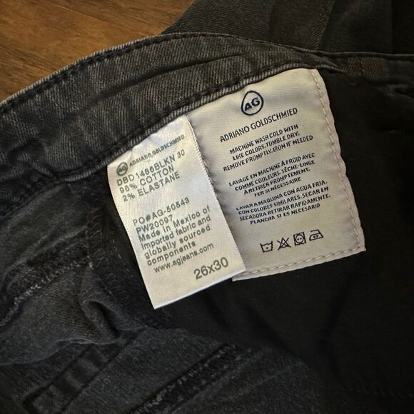 AG ADRIANO GOLDSCHMIED B-Type 03 Straight Jeans in Black - Picture 9 of 12